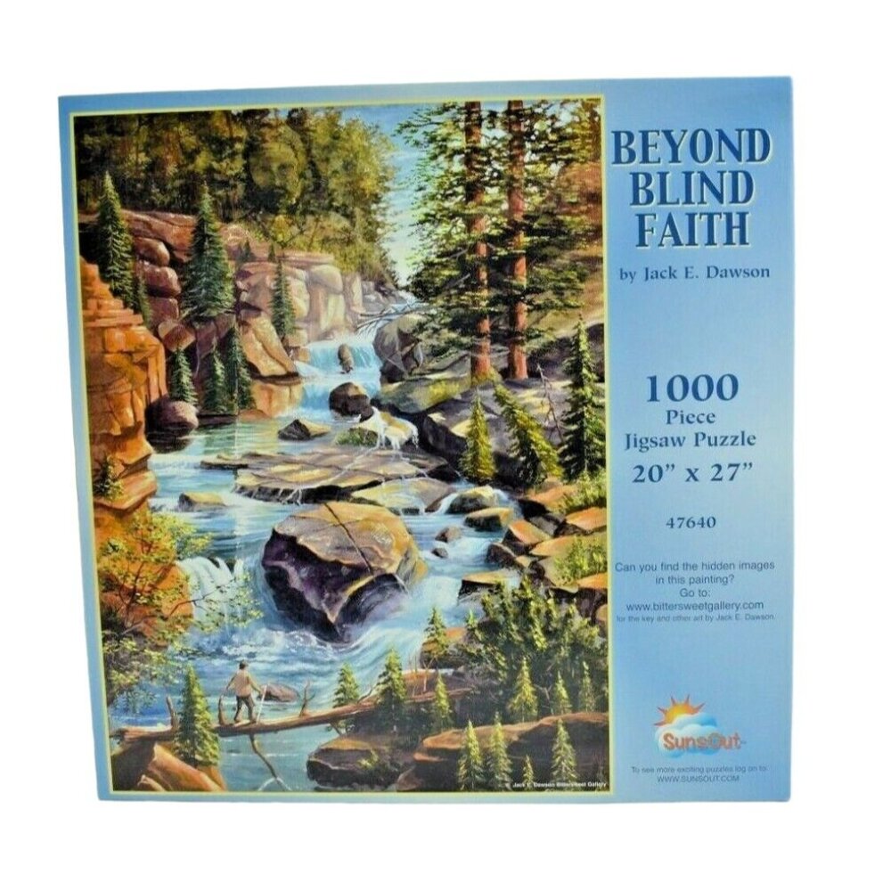 Suns Out 1000 Piece Jigsaw Puzzle Beyond Blind Faith Jack Dawson (Complete)